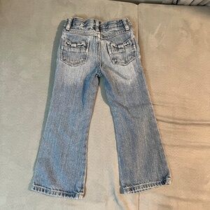 Childrens Y2K Bootcut Blue Jeans Bow detail pockets Gymboree adjustable 2007
